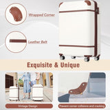 Hardshell Luggage Sets 3 Pieces 20"28" Luggages and Cosmetic Case Spinner Suitcase with TSA Lock N732P171585K