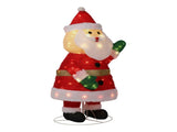 3.3FT Lighted Santa Claus Waving Hand Christmas Yard Decorations, Pre-lit Pull Up Santa with 100 15985310