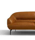 Leonia Cognac Leather Loveseat B2726P285350