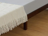 Twin Basic Bed Frame Pine Wood Painted Surface Bed Single Bed 74.41*37.99*12in Coffee 47910784