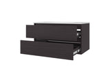 Smoot Floating Vanity with Two Drawers and Sink, Wengue B128P314804