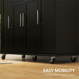 Kitchen Cart/Storage cabinet -Black 71303734