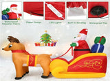 7.5 Feet Christmas Decoration Waterproof Outdoor Inflatable Santa 62345564