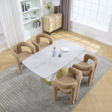 COOLMORE Contemporary Designed Velvet Fabric Upholstered Accent/Dining Chair /Barrel Side Chairs W395P224766