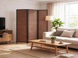 6 Ft Tall Wood Room Divider, 3-Panel Folding Freestanding Privacy Screen for Bedroom & Home Office 37282249