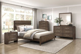 Transitional Dark Walnut Finish Two Drawers Nightstand 1pc Wooden Bedroom Furniture Solid Rubberwood B011P332262