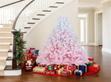 6ft Flocked Christmas Tree - 820 Branch Tips, Fireproof PVC, 3-Section Assembly, Metal 02087941