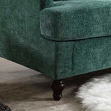 COOLMORE Mid Century Modern chenille Fabric Loveseat sofa, 2-Seat Upholstered Loveseat Sofa Modern W395P151896