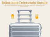 20 Inch ABS Hard Shell Travel Checked Luggage - Scratch Resistant Surface Four Multi-Directional W2787P437250