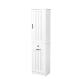 Laundry Cabinet ,with 1 Storage cabinet and 1 Drawer - White 81989550