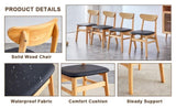 The stylish and durable solid wood dining chair, small curved back, PU cushion, and beautiful shape W1151P154587