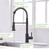 Touchless Kitchen Faucet,Hands Free Automatic Smart Kitchen Faucet Black Smart Kitchen Faucet W1932P156238