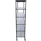 ZNTS 6 Tier 6000lbs Capacity NSF Metal Shelf Wire Shelving Unit, Heavy Duty Adjustable Storage Rack with W465142127