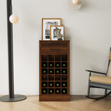 brown walnut color modular 24 wine bar cabinet Buffet Cabinet W331P266135