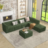 Single seat sofa Compressed Sectional Sofa Modern Minimalist Style Corduroy Couch, Sleeper Sofa for W487P230473