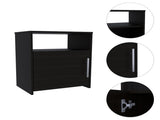Black Wengue 1-Shelf Nightstand B06280043