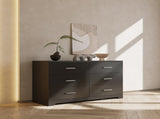 6 Drawer Double Dresser for Bedroom, Wide Storage Cabinet for Living Room Home Entryway, 38556618