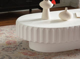 Fluted Storage Table with Lift-Off Lid, Sleek Texture, Perfect for Modern Living W3081P389037