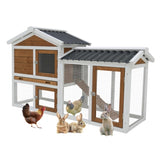 58" Wooden Outdoor Indoor Roof Waterproof Bunny Hutch Rabbit Cage Guinea Pig Coop PET House for W1431P341314