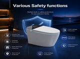 Smart Toilet With Bidet Built In Tank, One-piece Bidet Toilet Seat, Auto Flush, Auto W3598P573059