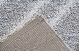 Granada Galen Gray and Ivory Olefin Shag Area Rug B055P313147