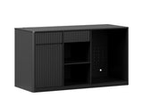 51.2" Modern Fluted Bar Cabinet with Fridge Compartment 88982162