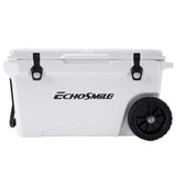 75Qt New White Insulated Box With Wheels T2602P171130
