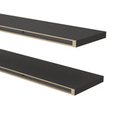Greer Floating Shelf in Melamine x2, Grey B128P245006