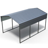 10x15 FT Metal Carport Heavy Duty with Reinforced Frame, Outdoor Garage Multi-Use Canopy Car 19502949