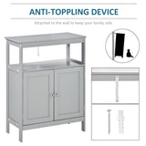 Bathroom Storage Cabinet Grey 47124825