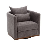 ZNTS COOLMORE Swivel Chair, Comfy Round Accent Sofa Chair for Living Room, 360 Degree Swivel W395P198273