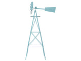 8FT Weather Resistant Yard Garden Windmill Blue 54241539