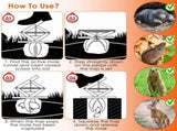 2PCS Easy Setup Mole Traps Outdoor Reusable Scissor Mole Gopher Rodent Control Trap Solid Metal 84331725