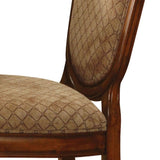 Beige and Cherry Solid Back Counter Height Stools B062P189108