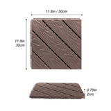 Plastic Composite Deck Tiles Set of 35pcs, Composite Decking Resist Rust, Water, Weather, Easy to 64708895