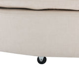Orisfur. 360&deg Swivel Accent Barrel with Storage Ottoman & 4 Pillows, Modern Chenille Leisure WF323718AAA