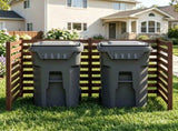 4Panel Solid Fir Wood Outdoor Privacy Screen, NoDig AC Unit Cover Fence with Ground Stakes, 33312430