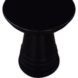 Classic 16 in. Solid Wood Round Side/End Table, Living Room Sofa Side Table, Home Decor Furniture, B011P217886