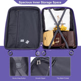Expandable Hardshell Suitcase Double Spinner Wheels PP Luggage Sets Lightweight Durable Suitcase W284113623