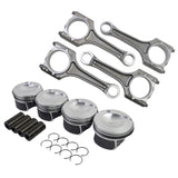 Pistons Connecting Rods 23mm Set For 2.0 TFSI Audi VW A4 Q5 Jetta GTI CAE CCTA 06H198401A 06J198401D 23950700