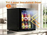 0.6 Cu.Ft Mini Beverage Refrigerator with Digital Touch Control 40&degF-61&degF Adjustable 18712718