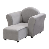 Kids Chair, Kids Upholstered Couch with ottoman W2297P264486
