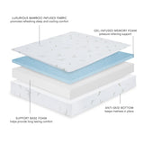 8-Inch Dual Layer Memory Foam Mattress with Bamboo Infused Cover - Queen B123P303574