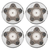 ZNTS 4 Pcs Chrome Wheel Center Hub Caps for 97-00 Ford F150 Expedition Alloy Rim ONLY 17098555