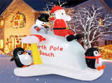 6 Feet Penguins and Santa Decoration 91721831