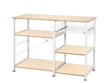 3-Tier Kitchen Baker's Rack Utility Microwave Oven Stand Storage Cart Workstation Shelf White Oak 16779105