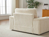 42.5-inch corduroy single recliner with backrest pillow, cup holder design, storage footrest, W834P375116