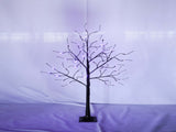 3 Pac Christmas Tree with Purple Lights, 4FT 5FT and 6FT, Lighted Black Tree for Christmas PX283443AAF