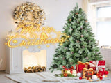 Artificial 4ft Green Christmas Tree with 376PVC/Hard Needle Mixed Branch Tips, 150L warm white led, 13499512