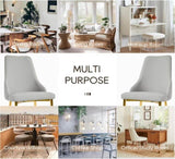 Modern Pu Sponge-Filled Dining Chair, Solid Wood Metal Legs, Suitable for Restaurants, Living Rooms W1535P227672